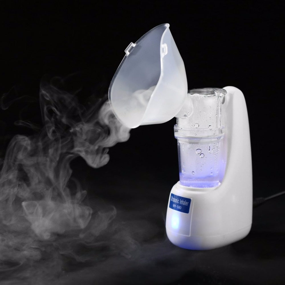 MY-580 Ultrasonic Atomizer Beauty Instrument Spray Aromatherapy Steamer Handheld Portable Mini Asthma Inhaler Nebulizer US Plug - ebowsos