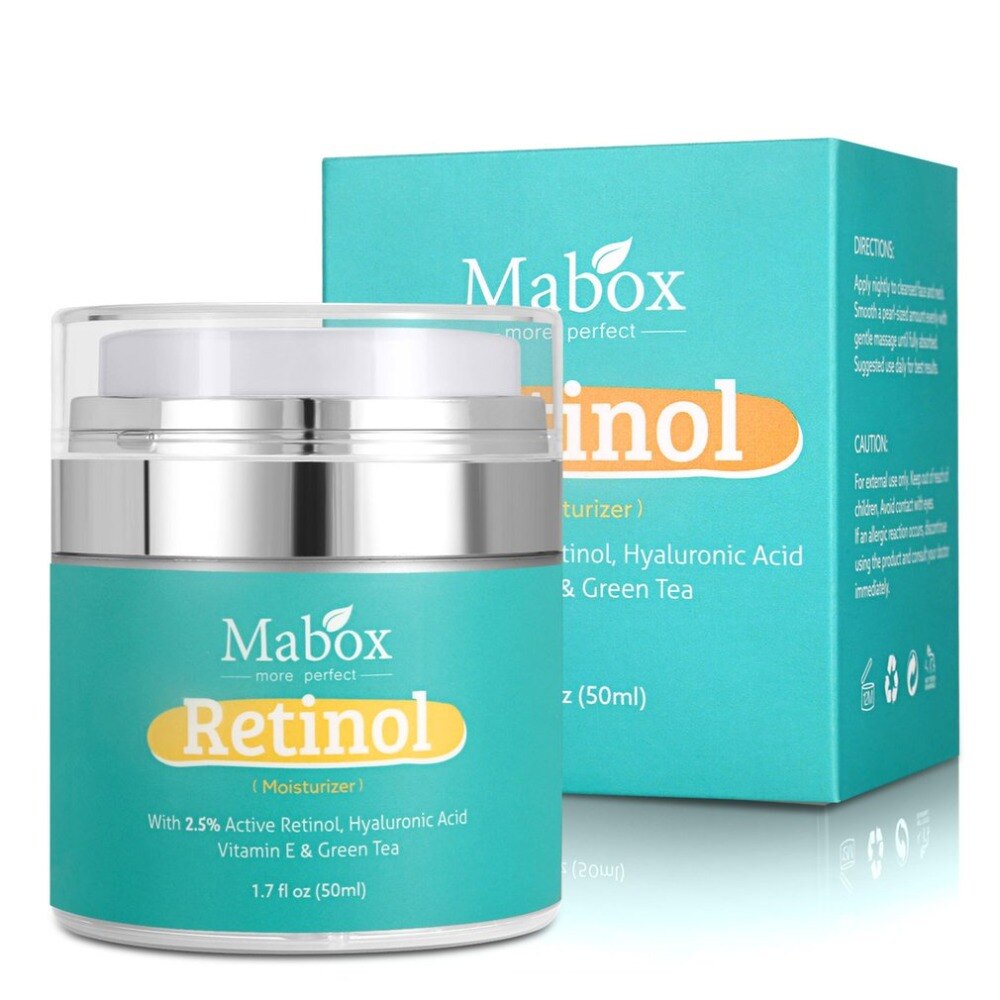 Mabox 50ML Moisturizer Face Cream Vitamin E Collagen Anti Aging Wrinkles Acne Hyaluronic Acid Whitening Cream Women Skin Care - ebowsos