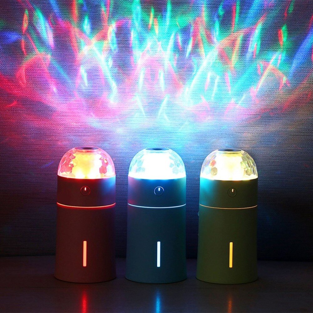 Magic Light Humidifier USB Humidifier Mini Portable LED Light for Home Office Car Mist Maker Essential Oil Diff - ebowsos