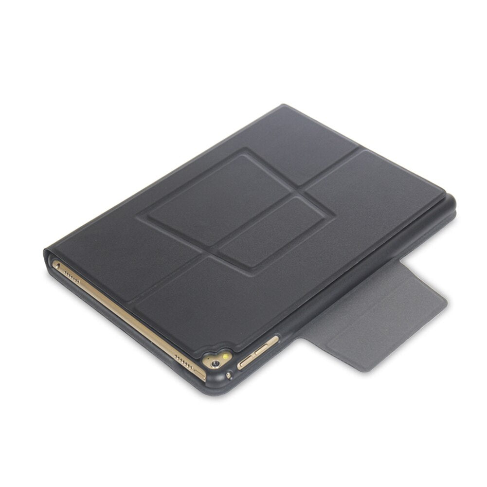 Magnetically Bluetooth Wireless Keyboard Leather Case Cover For iPad air air2 iPad pro 9.7 inch Bluetooth Keyboard Case - ebowsos