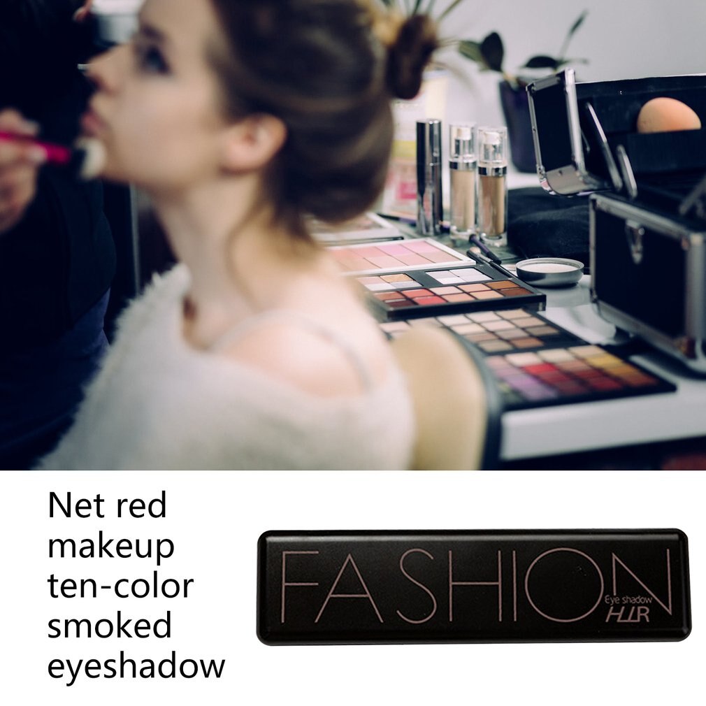 Makeup 10 Color Smoky Eyeshadow Lasting No Makeup Waterproof Not Blooming Eye Shadow Makeup Products - ebowsos