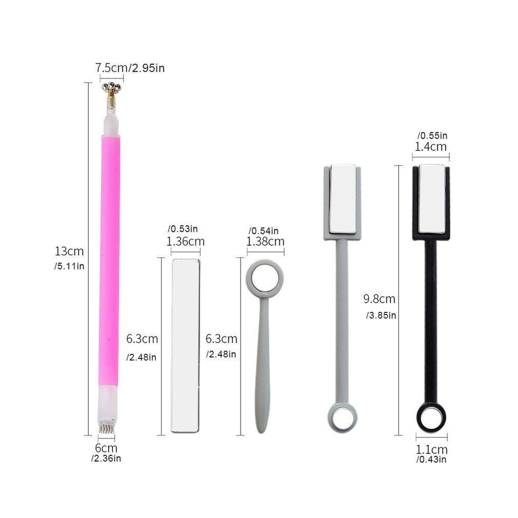 Manicure Tool Double Head Strong Cat Eye Magnet Original A Light Special 3D Magic Cat Eye Glue Magnet - ebowsos