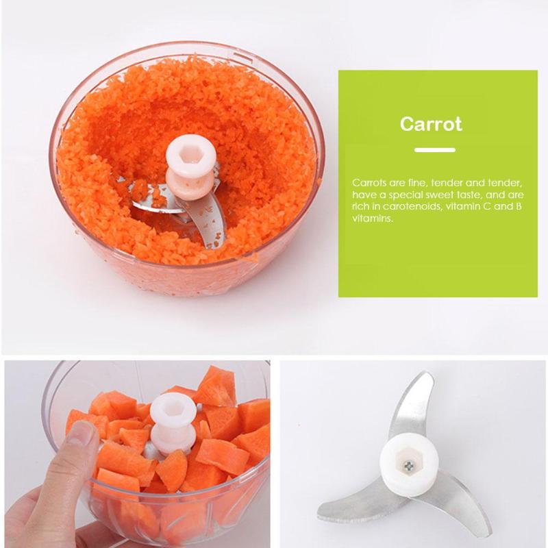 Manual Meat Grinder Chopper Garlic Cutter Safety and Non-toxicity Food Slicer Durable Portable Kitchen Gadgets Accessories - ebowsos