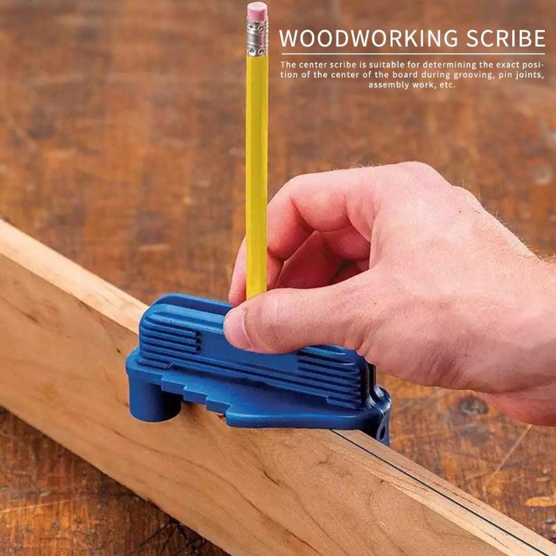 Marking Center Finder Pencil Layout Mark Center Centering Scriber Gauge Scribers Alignment Line Woodworking Carpenter Tools - ebowsos