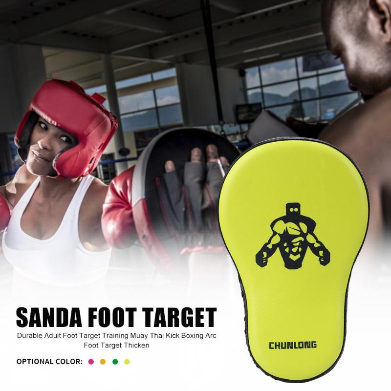 Martial Arts Sanda Boxing Training Target MMA Martial Streamline Arc and Sealing Design Comfortable Thai Kick Pad Foot Target-ebowsos