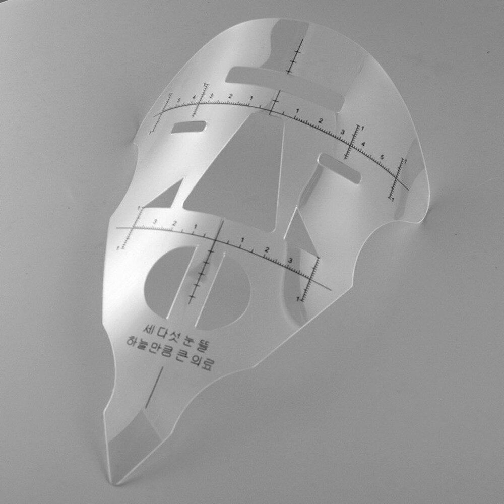 Mask measuring tape eyebrow measurement eyebrow ruler floating lip embroidered eyebrow standard eyebrow ruler - ebowsos