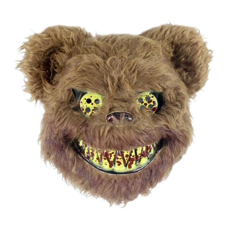 Masquerade Decor Plush Horror Mask Creative and Unique Festival Decoration Projects Plush Mask Halloween Party Supplies - ebowsos