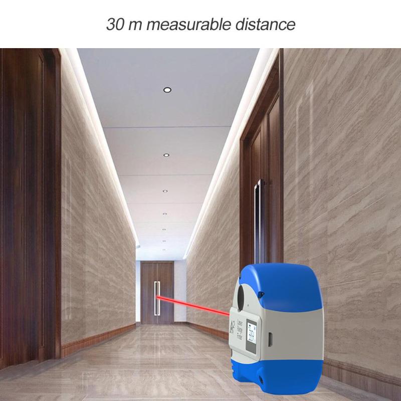 Measuring Tape Roll Cord High Accuracy Laser Digital Tape Distance Meter - ebowsos