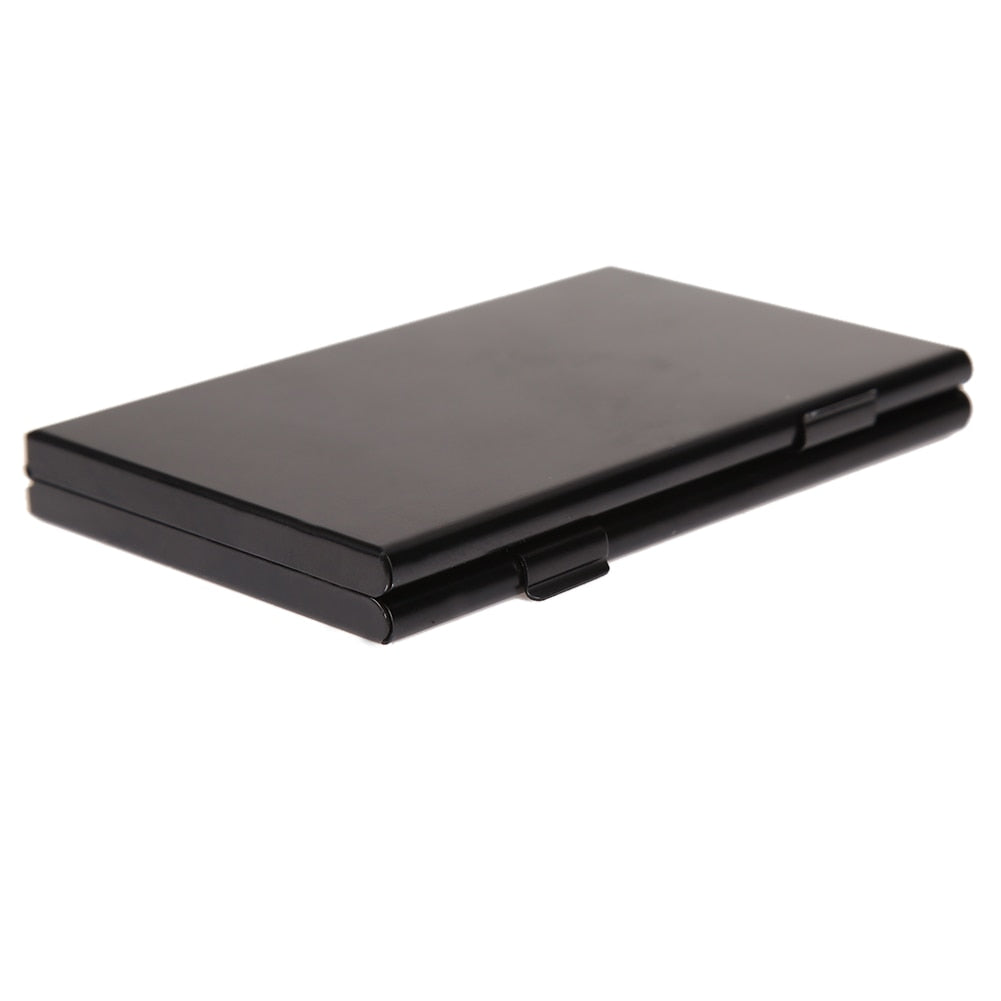 Memory Card Storage Case Box Black Aluminum 5SD+ 2TF Micro SD Cards Pin Memory Card Storage Box Case Holder Protector - ebowsos