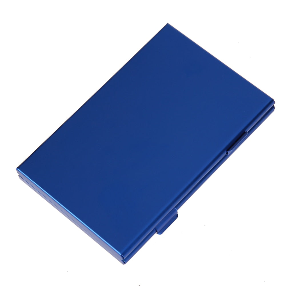 Memory Card Storage Case Box Portable Deck Aluminium Alloy 8TF + 4SD Memory Cards Case Storage Box Holder Blue Wholesale Price - ebowsos