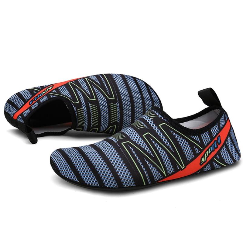 Men Aqua Slip-on Sneakers Water Sports Swimming Shoes New Pattern Outdoor Anti-skid Beach Diving Quick Dry Flat Footwear-ebowsos