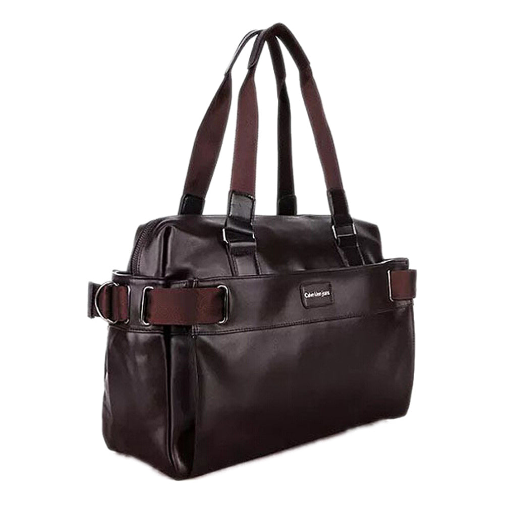 Men'S Travel Bags PU Leather Luxury Style Men'S Messenger Bag Large Capacity Men Bags - ebowsos