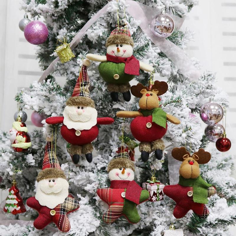 Merry Christmas Hanging Pendant Xmas Tree Ornament Toy Doll Hang Decoration - ebowsos