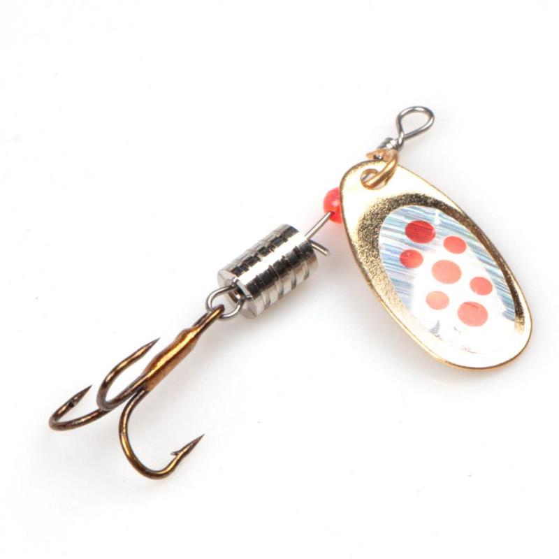 Metal Spinner Spoon Sequins Paillette Fishing Lure Artificial Hard Baits w/Feather Treble Hook Fishing Tackle Pesca Jia Head-ebowsos
