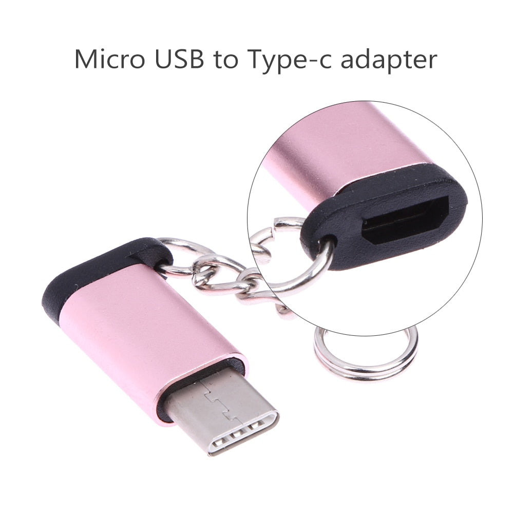 Metal USB 3.1 Type-C Male Connector to Micro USB 2.0 5Pin Female Data Adapter Converter USB Type C Adapter For tablet/phone New - ebowsos