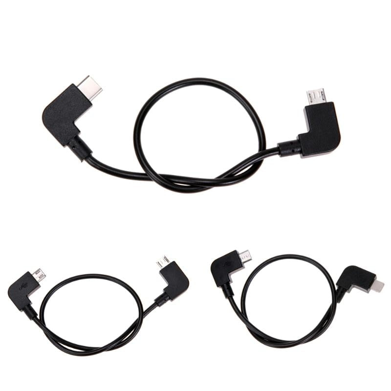 Micro USB Data Cable Line Remote Control USB Adapter for DJI Spark for Mavic Pro Controller for iPhone Samsung iPad Tablet New - ebowsos