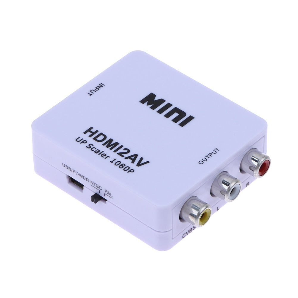 Mini 0.5m HDMI to RCA AV Converter HDMI to AV adapter Android TV Smart Box Laptop Chromecast for 480P NTSC/PAL HDMI2AV - ebowsos