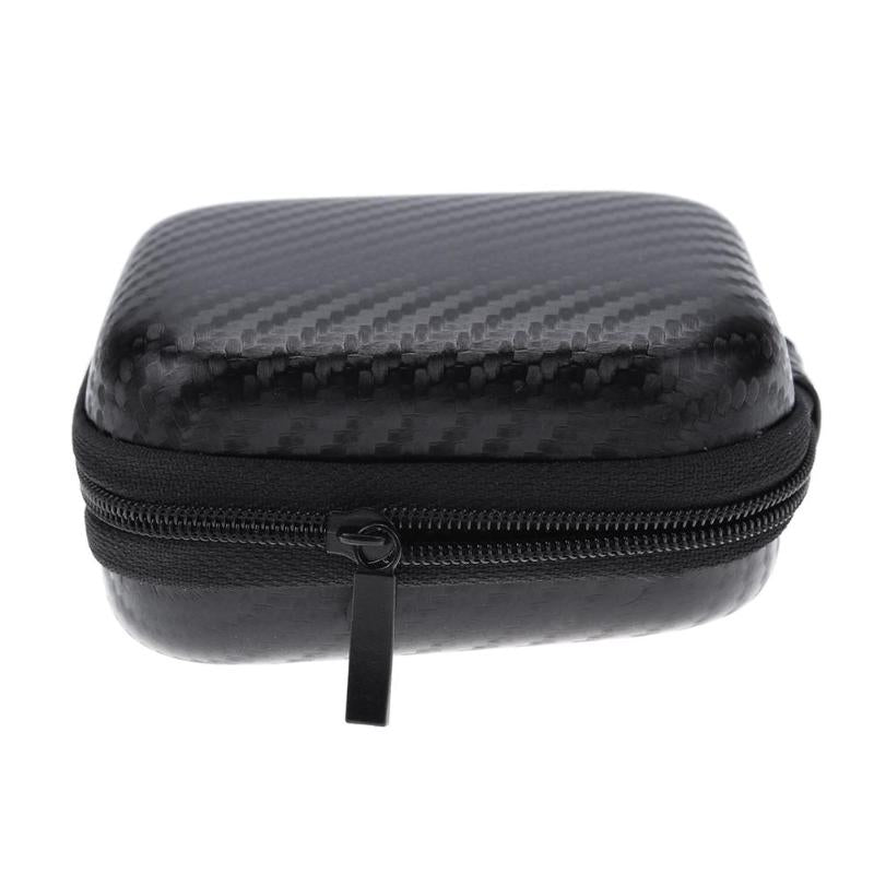 Mini Black Zipper Headphones Box Earphone Earbuds Organizer Case Storage Carrying Pouch Bag SD Card Hold Boxs High Quality Bag - ebowsos