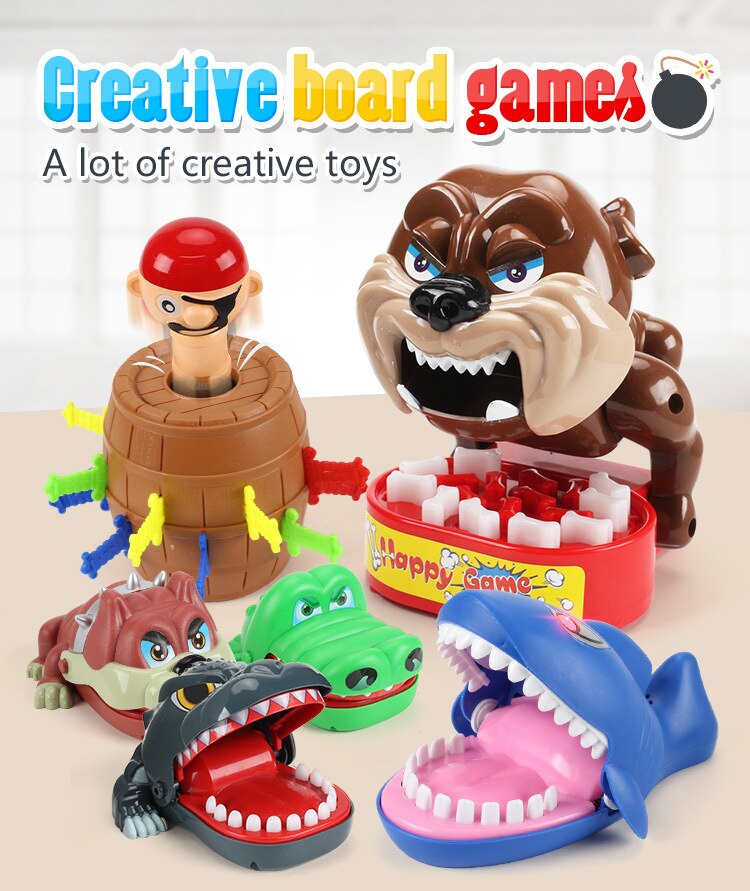 Mini Crocodile Joke Toy Mouth Dentist Bite Finger Game Fun Funny Noverty Crocodile Toys Antistress Gift For Kids Child Prank-ebowsos