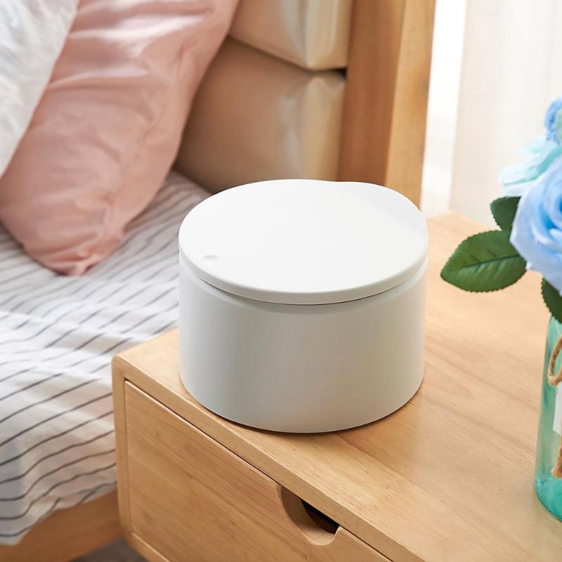 Mini Double-layer Waste Bins Multi-function Desktop Pressure Capped Trash box Can Kitchen Office Garbage Storage Bucket 1piece - ebowsos