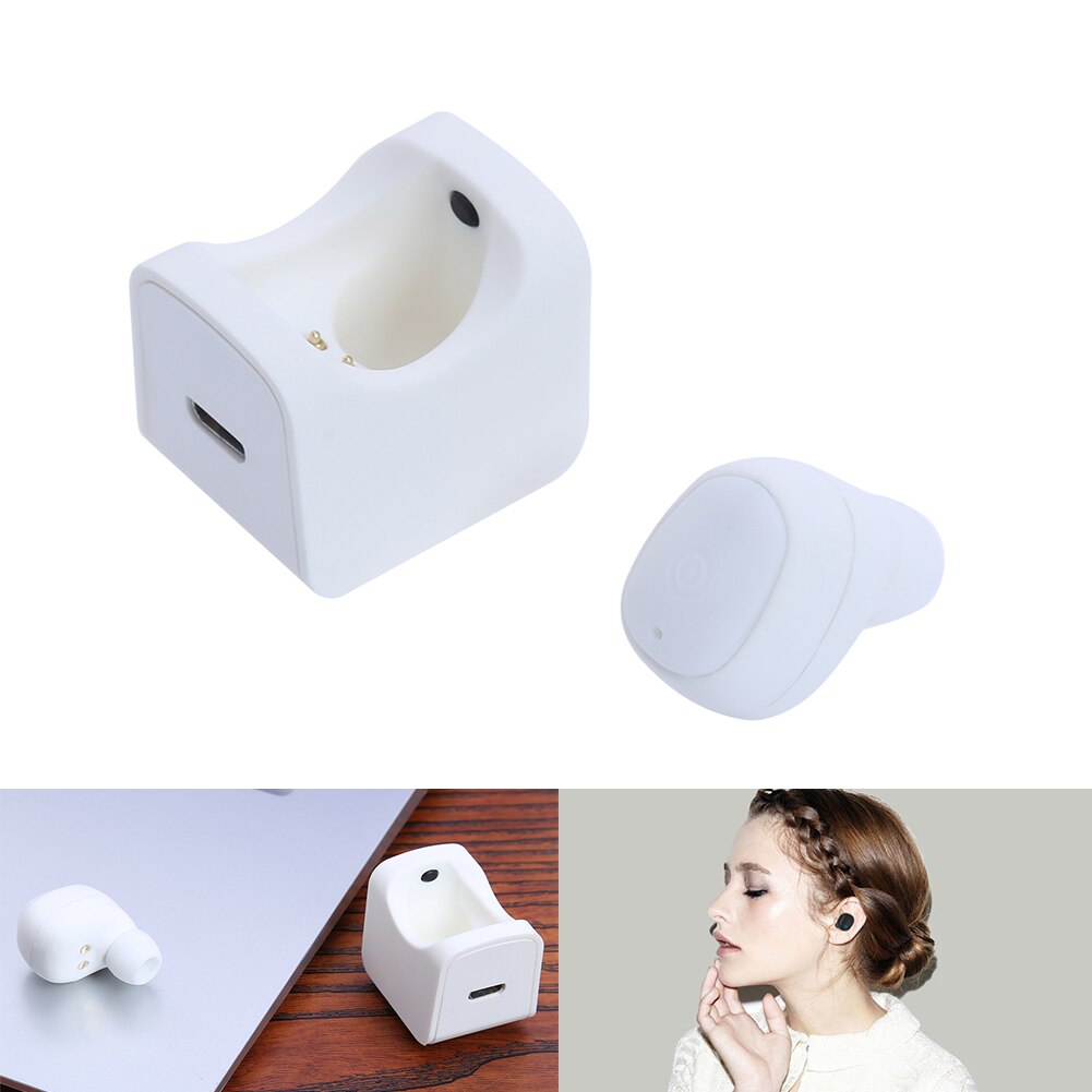 Mini Earphone Headset Wireless Bluetooth V4.1 Stereo Supports Multipoint Connection for iPhone iPod for Xiaomi Smartphone - ebowsos