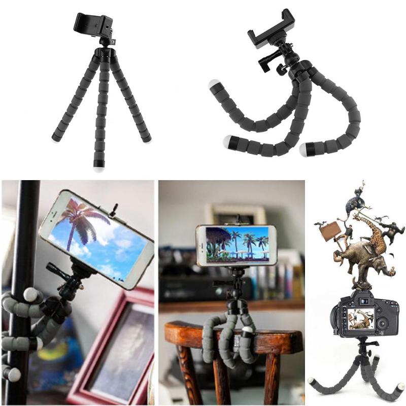 Mini Flexible Octopus Tripod Mobile Phone Stand Holder Bracket Digital Camera Mini Portable Desktop Stent Tripod Accessory New - ebowsos