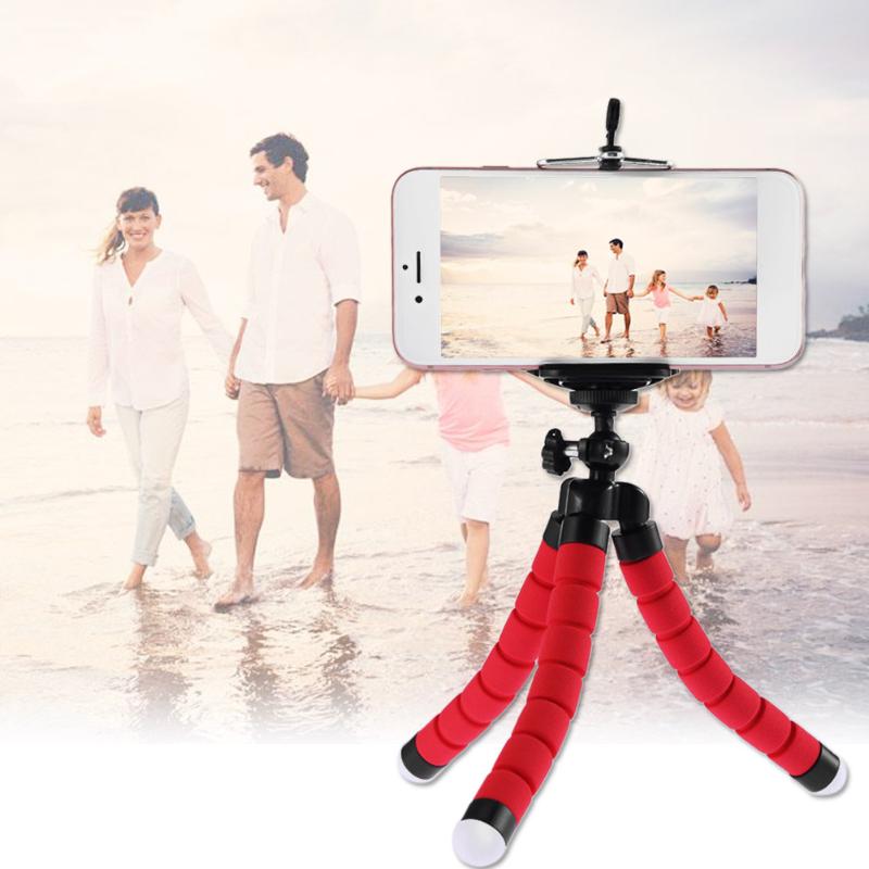 Mini Flexible Sponge Octopus Tripod for iPhone Samsung Xiaomi Huawei Mobile Phone Smartphone Tripod for Gopro Camera Accessory - ebowsos