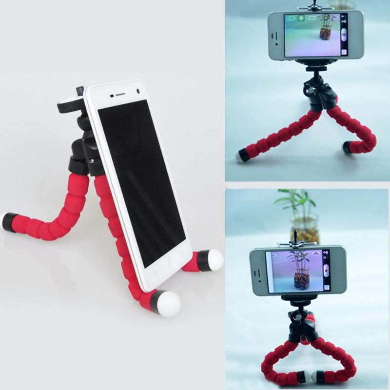 Mini Flexible Sponge Octopus Tripod for iPhone Samsung Xiaomi Huawei Mobile Phone Smartphone Tripod for Gopro Camera Accessory - ebowsos