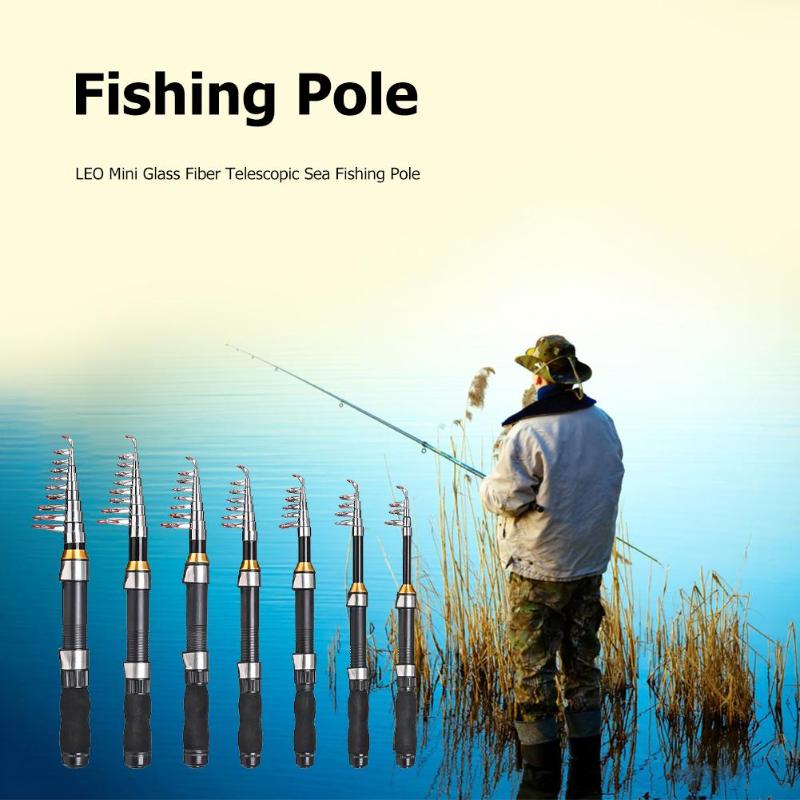 Mini Glass Fiber Telescopic Sea Fishing Pole Hand Fishing Spinning Rod,1.2/1.5/1.7/1.9/2.1/2.3M-ebowsos