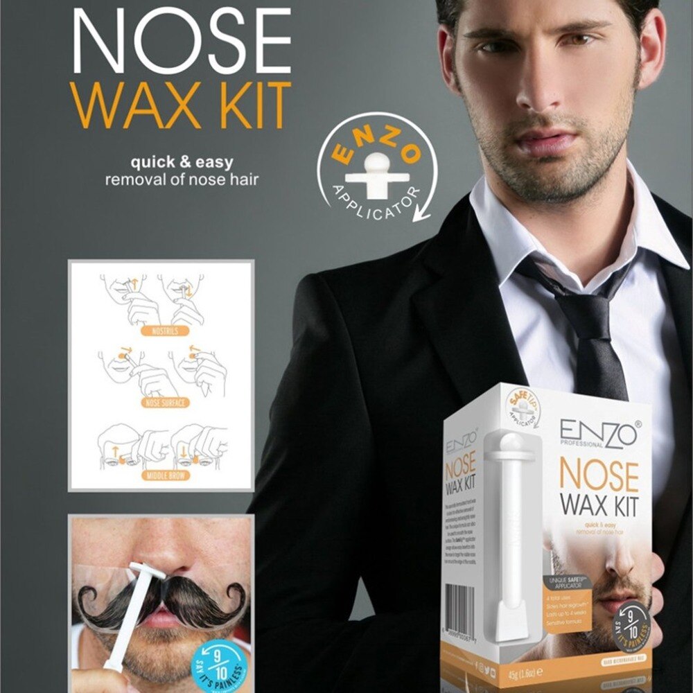 Mini Men's Wax Kit Nose Hair Removal Waxer Kit waxing for Men Nose Hair Removal Cosmetic Tool nose hair trimmer - ebowsos
