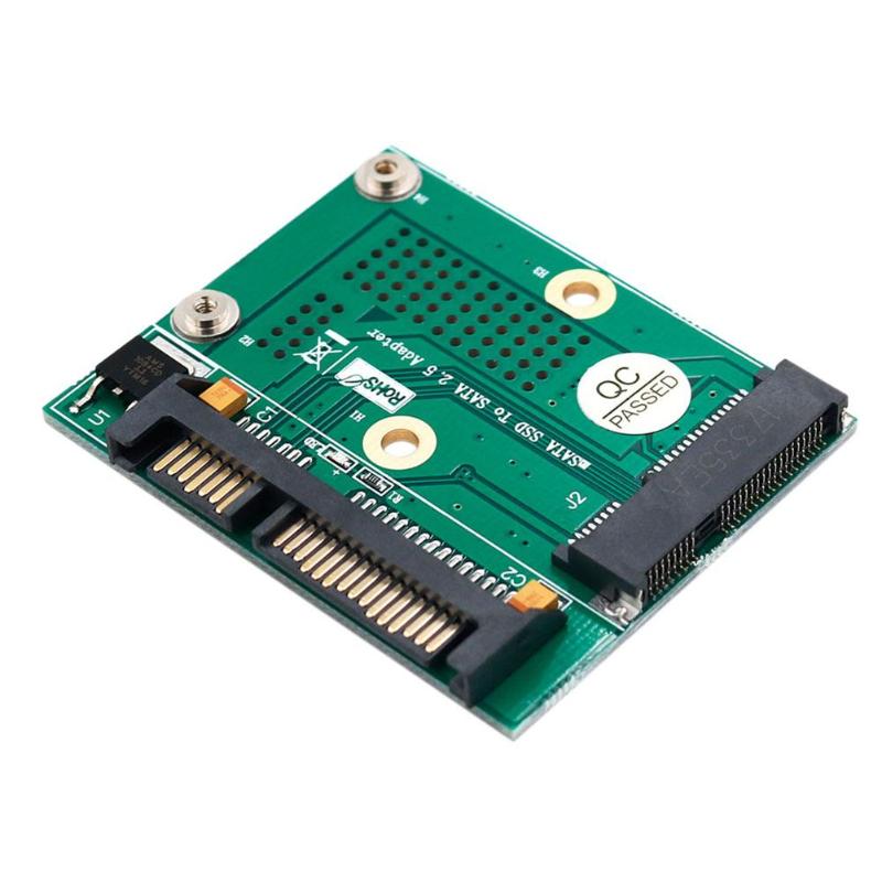 Mini PCI-E Msata SSD to 2.5 Inch SATA Adapter Converter Card Module Board with Metal Extension Bracket PCB Adapter - ebowsos