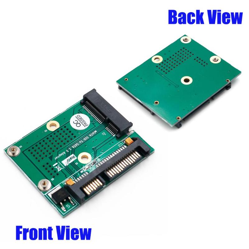 Mini PCI-E Msata SSD to 2.5 Inch SATA Adapter Converter Card Module Board with Metal Extension Bracket PCB Adapter - ebowsos