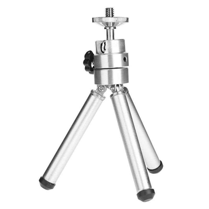 Mini Portable Aluminum Alloy Desktop Adjustable Tripod 3 Section Stand Holder for Projector Camera Phone High Quality Tripod New - ebowsos