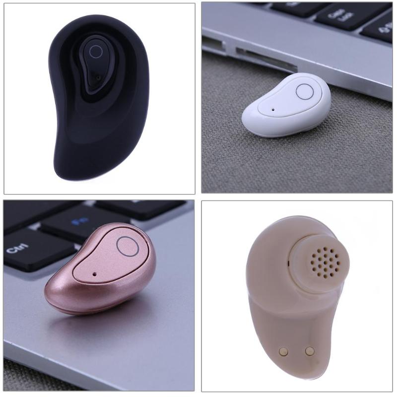 Mini Portable Bluetooth Earphone Wireless Small Earbuds Sports Earpiece Headset Earphones with Charging Dock for 2 Phones - ebowsos
