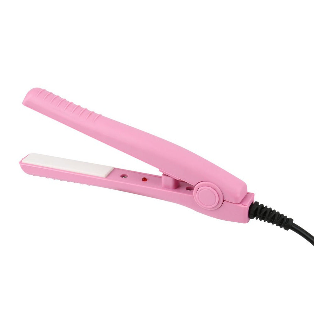 Mini Portable Electric Splint Flat Iron Ceramic Hair Curler & Straightener Hair Perming Hair Styling Appliance Hair Crimper Hot - ebowsos