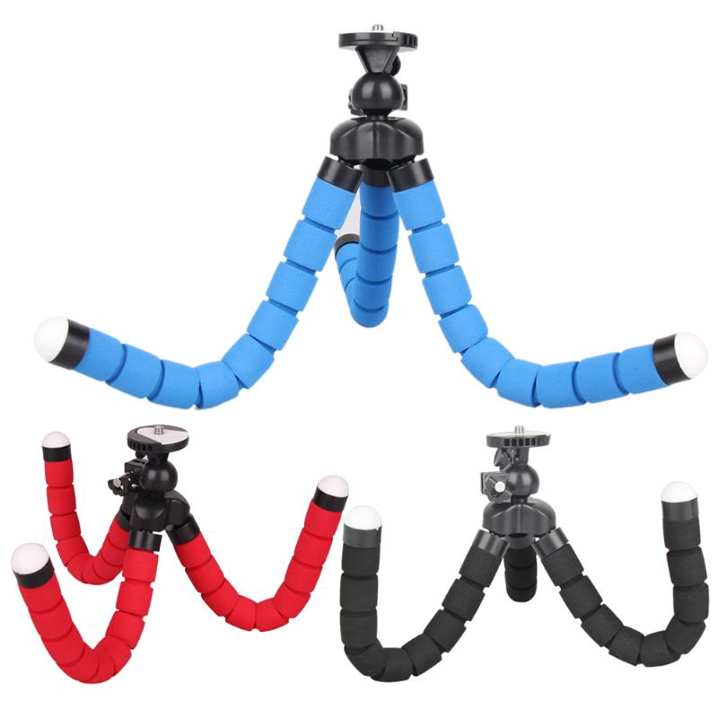Mini Portable Large Flexible Spong Adjustable Octopus Tripod Phone Holder Mount Monopod Bracket Stand For iPhone Samsung Sony - ebowsos