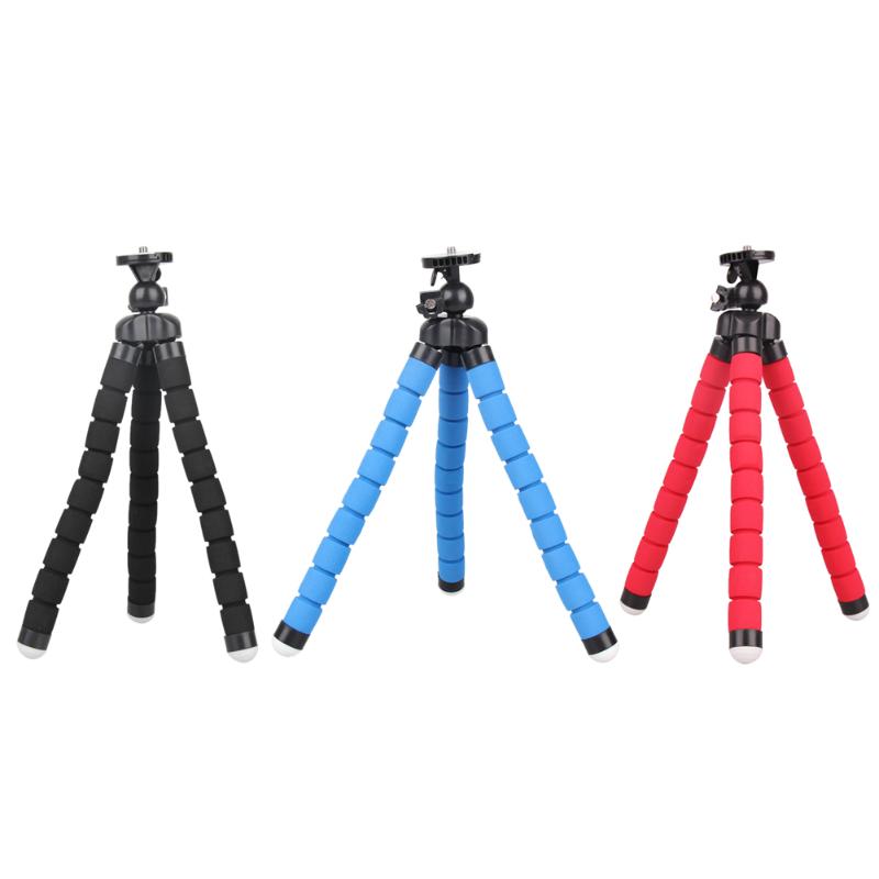 Mini Portable Large Flexible Spong Adjustable Octopus Tripod Phone Holder Mount Monopod Bracket Stand For iPhone Samsung Sony - ebowsos