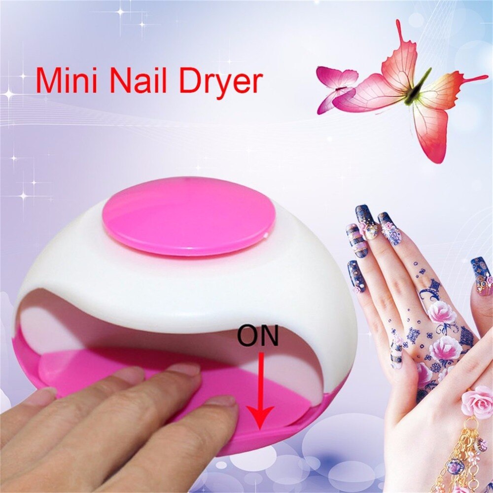 Mini Portable Nail Dryer Nail Polish Small ABS Nails Gel Dryer Machine Manicure Tools Good for Regular Nail Polishes - ebowsos
