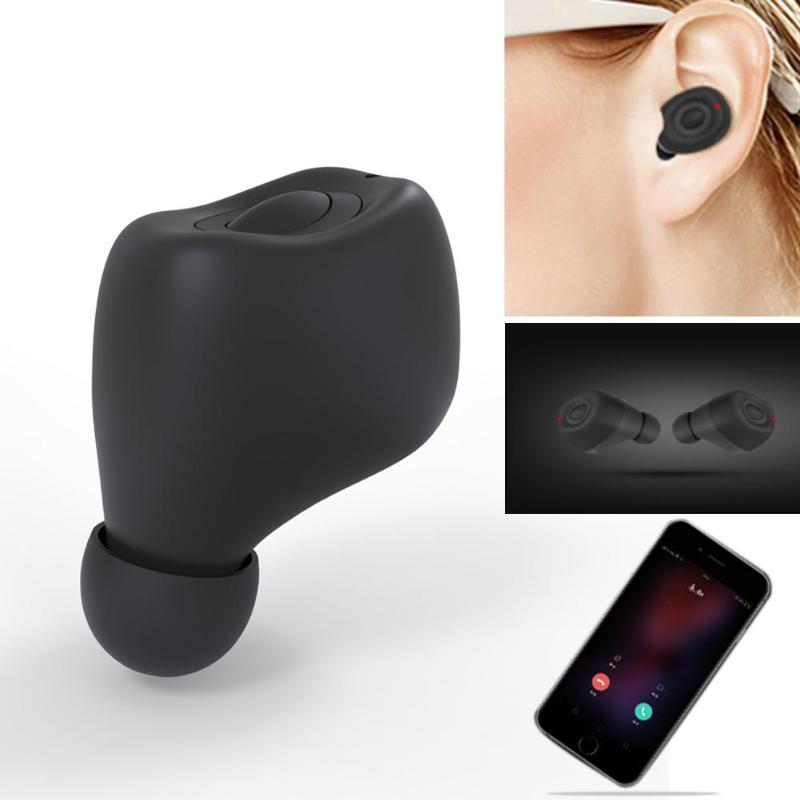 Mini Portable Wireless Bluetooth Earphone Single Ear In Ear Earbuds Small Stereo Auriculares Bluetooth Earpiece Headset - ebowsos