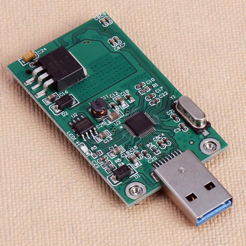 Mini Size mSATA SSD to USB3.0 Port Converter Adapter Card PC Boot Card Converter Adapter Card for PC - ebowsos
