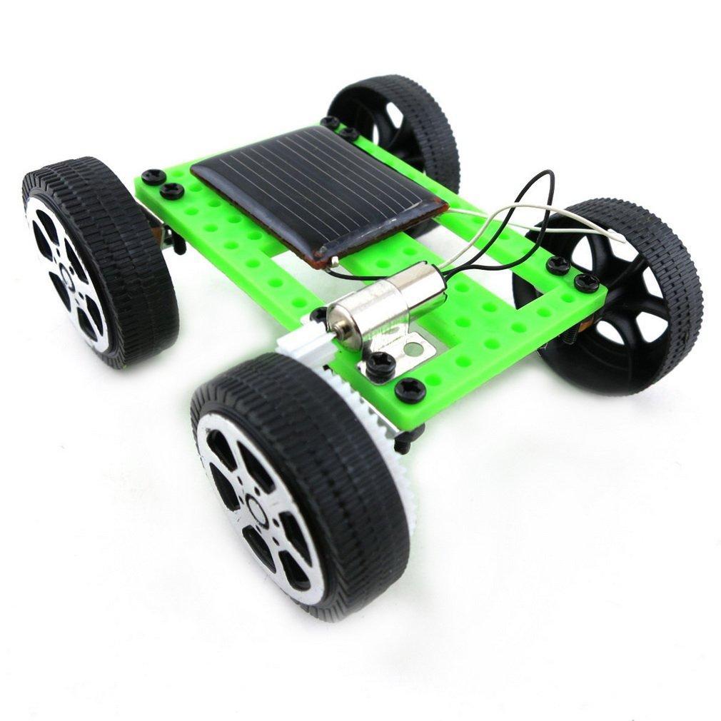 Mini Solar Powered Toy DIY Car Kit Children Educational Gadget Hobby Unisex Funny Handmade Assemble Car Toy-ebowsos