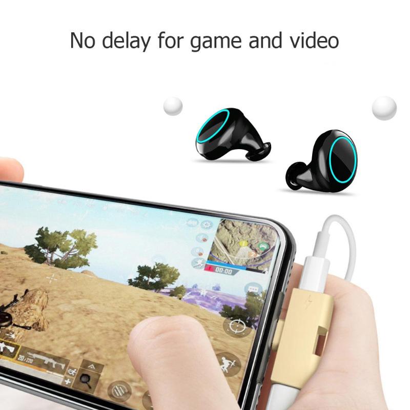 Mini TWS Touch Control Wireless Bluetooth 5.0 Earphone IPX7 Waterproof HIFI Noise Reduction Earbuds with Charging Case Earphones - ebowsos