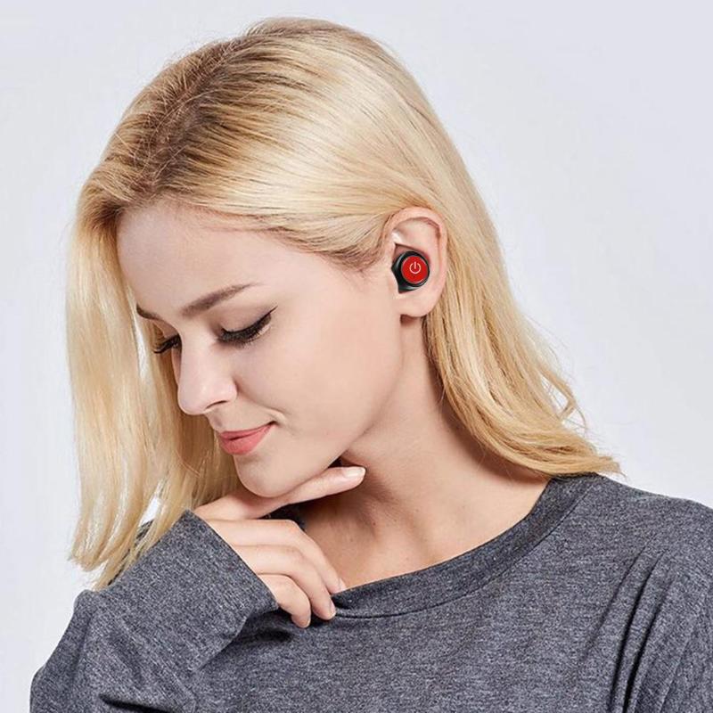 Mini Twins TWS Wireless Bluetooth Stereo In-Ear Earbuds Headset Earphone Stereo Music Ear Bud Wireless Stereo Earphones Earpiece - ebowsos