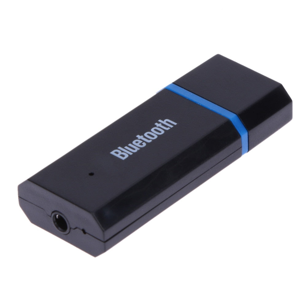Mini USB Bluetooth Audio Receiver 3.5mm Audio Cable Black Wireless transmission Practical Phone Accessories - ebowsos