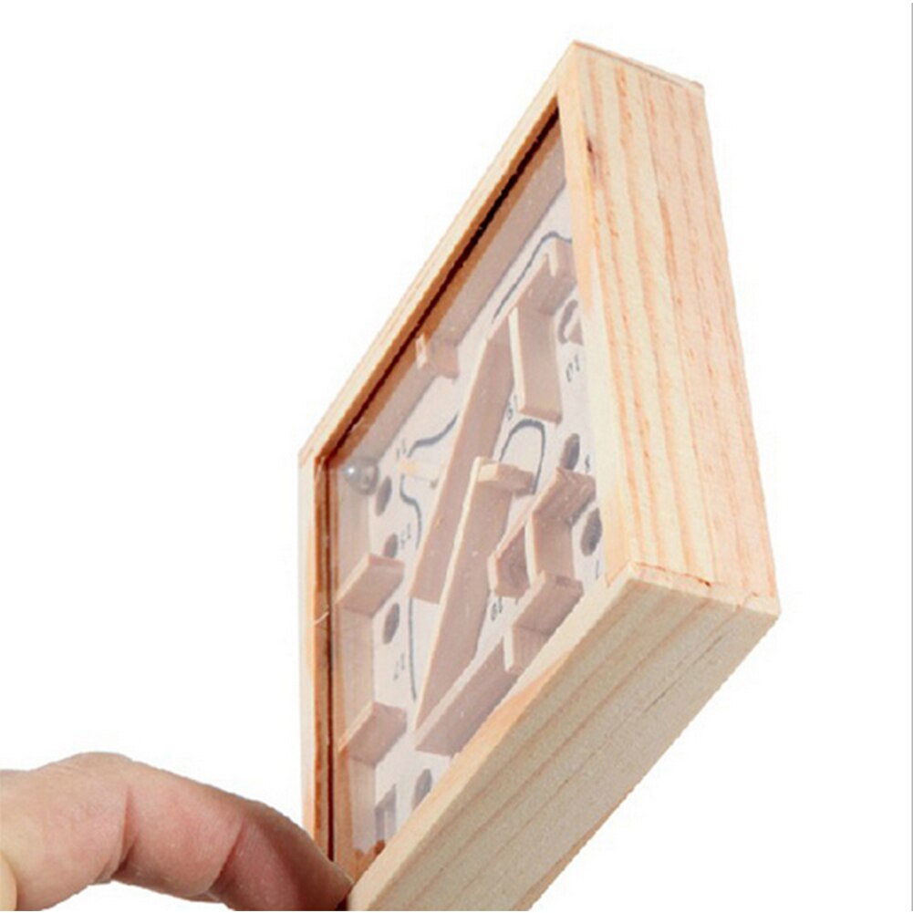 Mini Wooden Labyrinth Board Game Ball In Maze Puzzle Handcrafted Toys New Children Educational Toys Antistress Toy-ebowsos