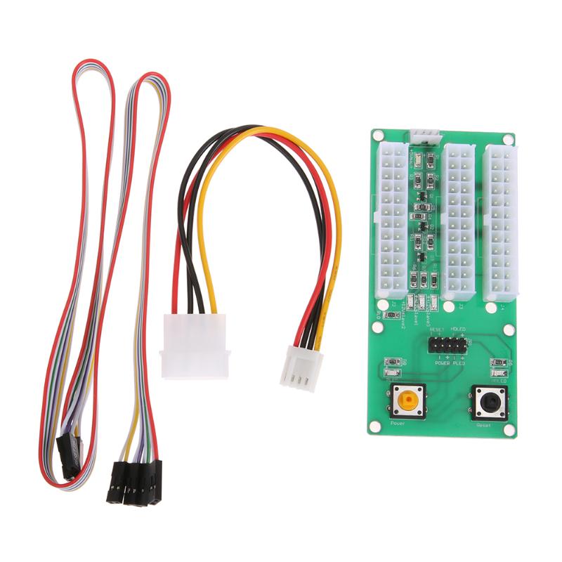 Mining Riser Power Adapter Supply Synchronous Line Multi Power 3x24pin Four Power Start Board Ether Square for ETH Coin - ebowsos