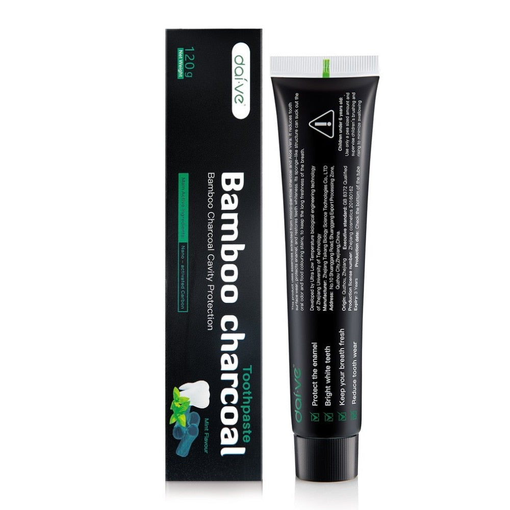 Mint Bamboo Charcoal Toothpaste Teeth Whitening Cleaning Hygiene Oral Care Remove Stains Anti-bacterial Teeth Care 2018 HOT NEW - ebowsos