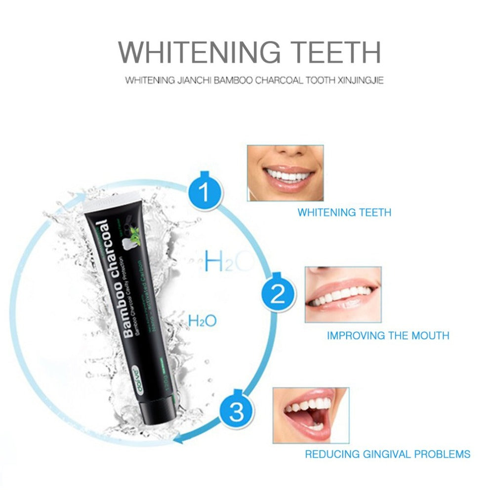 Mint Bamboo Charcoal Toothpaste Teeth Whitening Cleaning Hygiene Oral Care Remove Stains Anti-bacterial Teeth Care 2018 HOT NEW - ebowsos