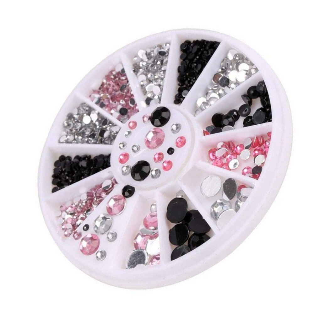 Mixing Size Sparkling Turntable Nail Rhinestones For Nails Art Decorations Charming DIY Manicure Nail Art Decorations - ebowsos