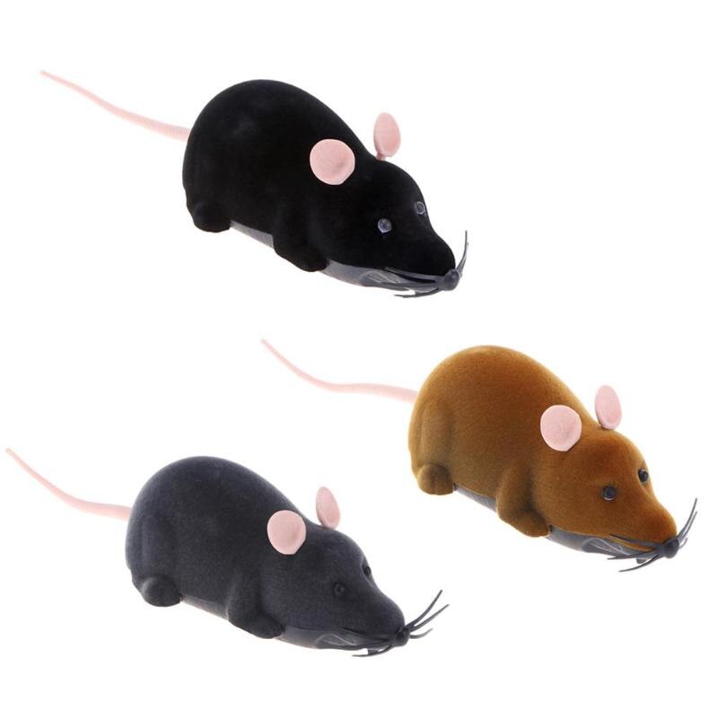 Mouse Toys Mechanical Motion Interactive Toy Rat Mouse for Cat Kitten Cat Funny Playing Toy Interactive Cat funny toys 2019 New - ebowsos